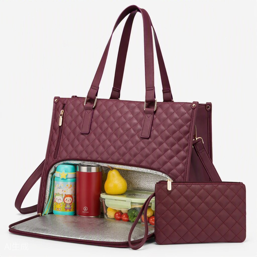Diamond Quilted Tote Bag